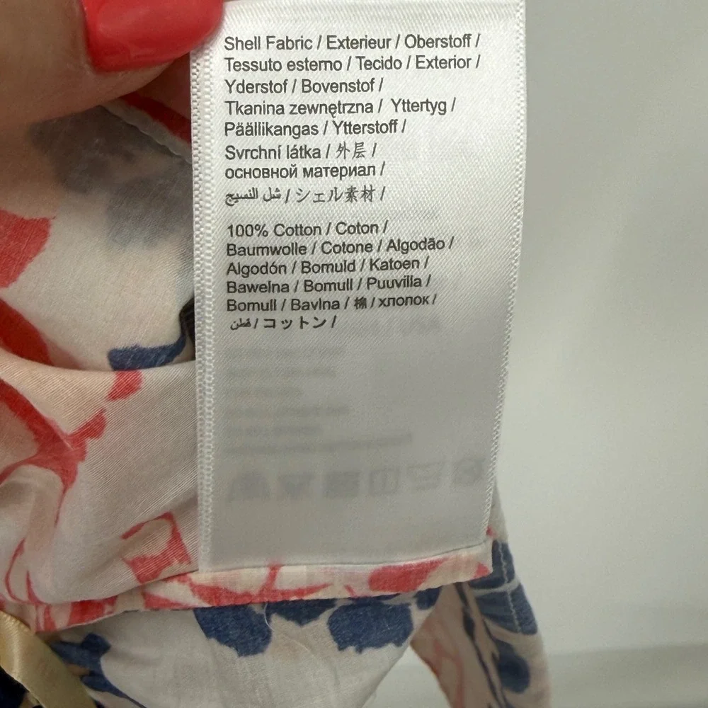 NWT Farm Rio Lobster Print 100% Cotton Pull-On Shorts Women Size Large - Picture 9 of 11